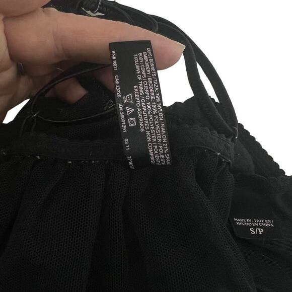 Victoria’s Secret Sexy Little Things Sheer Black Lace Baby Doll Slip Small - Picture 5 of 8